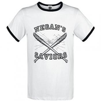 T‑Shirt « Negan’s Saviors » – Homme, Blanc, M, Coton 100 %