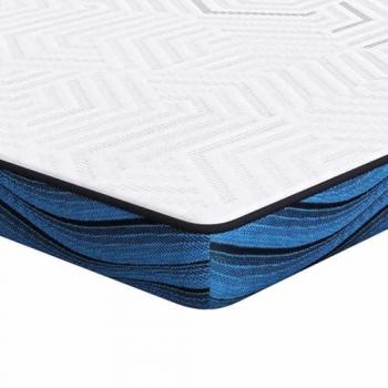 Cuscinetto Per Materasso Bianco e Blu 90x190 cm – Foam Memorizzante