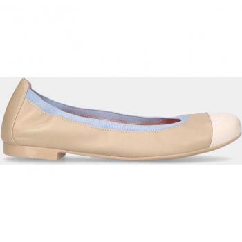 Bailarinas planas Shirley de napa de color nude de Pretty Ballerinas
