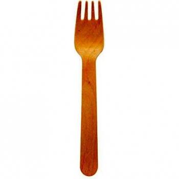 Duni Bio‑Partybesteck Birke – 10er Pack – 16 cm Holzgabeln (eco echo) – 187555