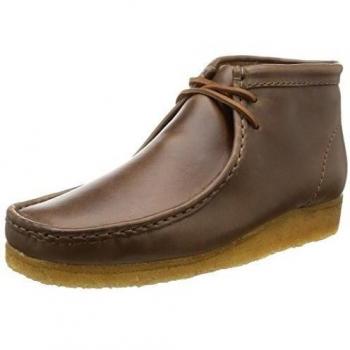 Clarks Wallabee 44,5 Horween Beige con Suela de Cuña