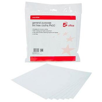 Star Office Lint Free Cloths (Pack of 50)