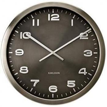 Steel Polished Maxie Wall Clock – Gray (Karlsson)