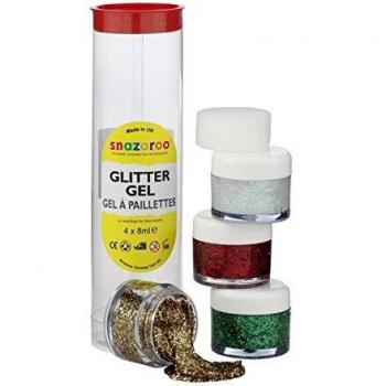 Snazaroo Kinderfarben‑Set „Glitzerwelt“ – 2 Töpfe (Rot, Grün)