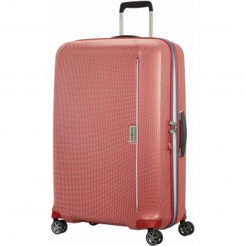 Großer Samsonite MixMesh Spinner, 75 cm, 93 Liter – Rot/Pacific Blue Edition