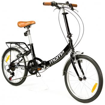 Moma Bikes Bicicleta Plegable Urbana First Class 20 Aluminio, Shimano 6 Velocidades, Sillín Confort