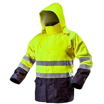 UltraGuard Amarillo XL Chaqueta de Trabajo con Alta Visibilidad e Impermeabilidad