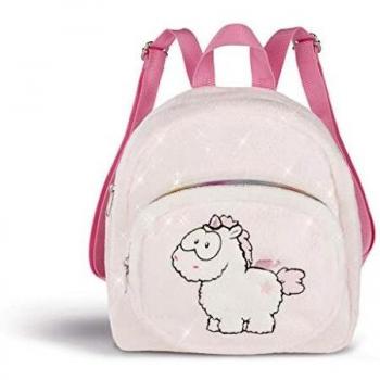 NICI Theodor & Friends Mochila Theofina, 43262, Blanco/Rosa