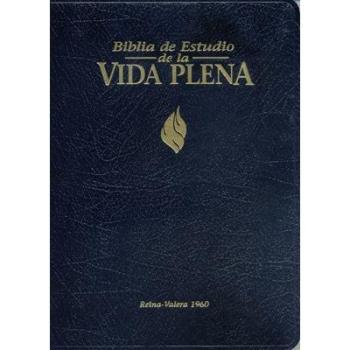Rvr 1960 Biblia De Estudio Vida Plena, Imitacion, Negro, Indice/ Rvr 1960 Full Life Study Bible, Leather Look, Black