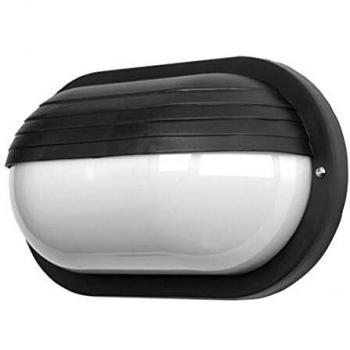 Plafón de Exterior Negro Policarbonato 1xE27 IP44