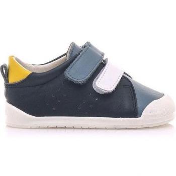 Baskets casual en cuir bleu pour enfants Mustang