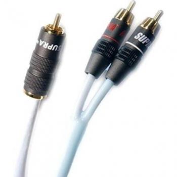 Supra Cables Y‑Link Subwooferkabel 25 cm – 1 RCA nach 2 RCA