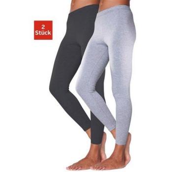 Vivance Leggings für aktive Damen, (2er-Pack), mit Gummibund, Loungewear