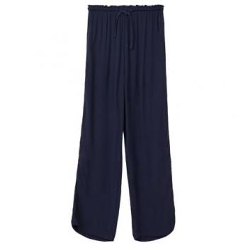 S.Oliver Stoff-Hose mit Crinkle-Effekt – Wide-Leg Variante