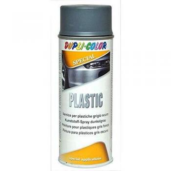 Pittura spray 400 ml colore grigio scuro per plastica