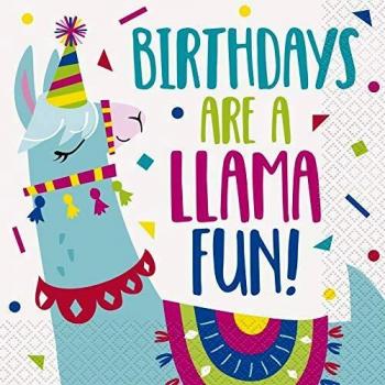Servilletas de cumpleaños con temática occidental, 16 unidades