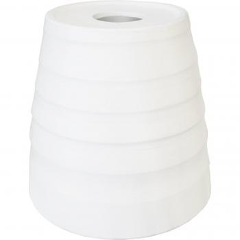Abat-jour en poterie ivoire D16 H16 cm