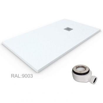 Receveur de douche extra-plat Quartz Blanc RAL 9003