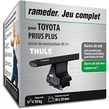Rameder Pack de Barres de Toit WingBar Evo Toyota Prius Plus