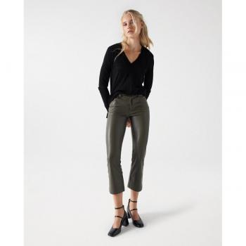 Salsa Jeans Destiny Crop Flare Verde Medio 30