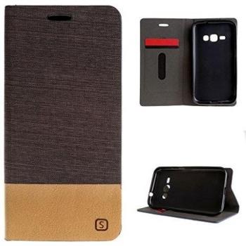 Carcasa Texturizada PU para Samsung J1 Ace