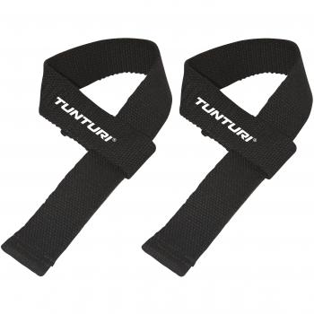 Correas de levantamiento de pesas Tunturi, Unisex, Negro, Talla Única