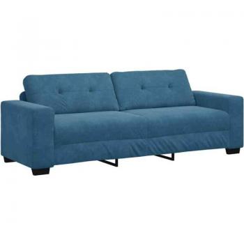 Canapé Tissu Vidaxl Bleu – 221 × 78 × 80 cm