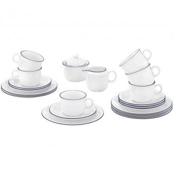 Kaffeeservice Compact Blaurand von Seltmann Weiden (20 Stück)