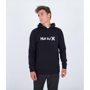 Sudadera negra One & Only de Hurley con capucha y diseño tradicional