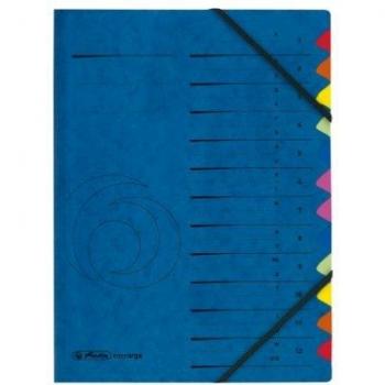 Blue Herlitz 1‑12 Document Filing Divider – A to Z