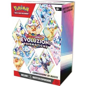 Pokémon Evoluzioni Prismatiche Bundle di 6 Buste – Pk10119-i-Multicolore