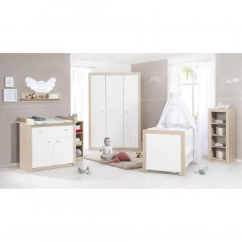 Roba Leni 2 Babyzimmer Komplettpaket – Bett + Wickelbereich + Aufbewahrung