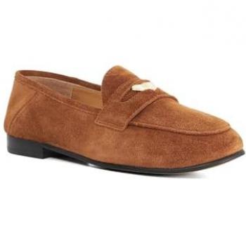 Dune London Graubrauner Slim‑Sole Loafer