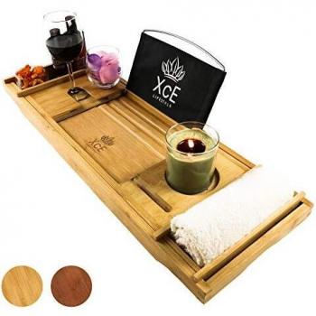 PureBamboo Bath Tray & Fold‑Away Book Nook