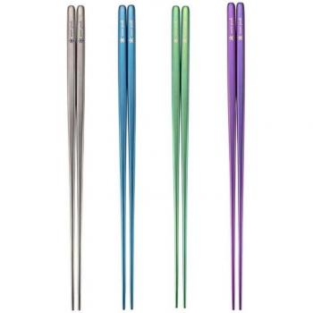 Snow Peak Purple Titanium Tapered Chopsticks (SCT‑115‑PL)