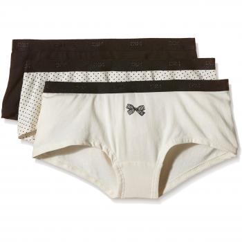 Mid-Cut D4C20 Dim Paris Panties Pack (White/Black) – 3 Pieces