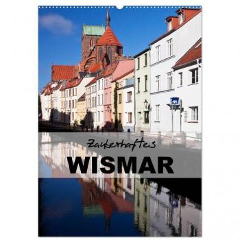Zauberhaftes Wismar (Wandkalender 2024 DIN A2 hoch) CALVENDO Monatskalender