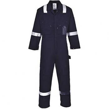 Portwest C814 Iona Cotton Coverall, Navy, Size S