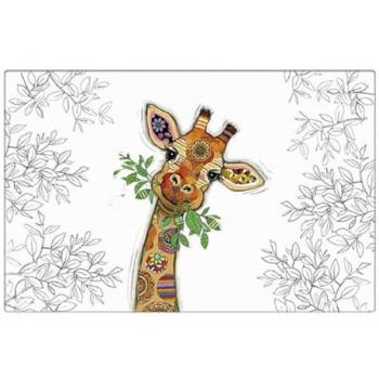 Set de Table Blanc Design Girafe 43 cm