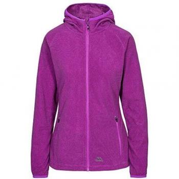 Lila Orchidee Damen‑Jacke: Trespass Jennings Microfleece, warm mit Kapuze, 140 g/m², XS