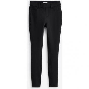 Next Schwarze Fleece-gefütterte Jeans-Leggings