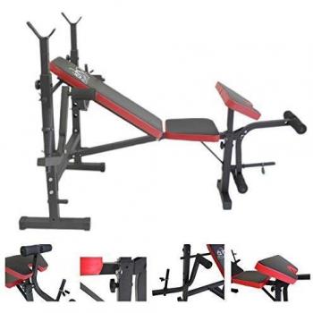 Panca Multifunzione Palestra Casa Addominali Body Building Pettorali Pesi Crunch