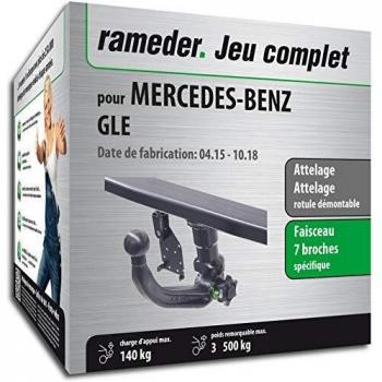 Attelage rotule démontable pour Mercedes-Benz GLE + faisceau 7 broches
