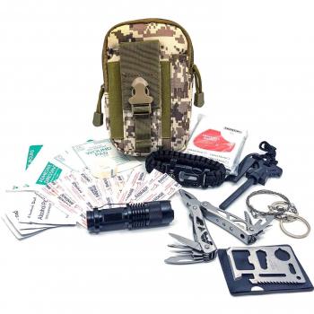 Felbridge Green Outdoor Rettungsset – Multitool Zangen & Paracord Armband für Camping, Wandern, Jagd | Molle v2.0