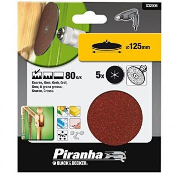 Piranha 5 Disques Abrasifs D.125 mm