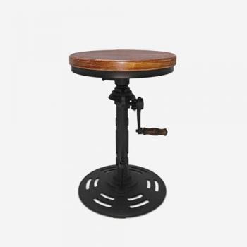 AHD AMAZING HOME DESIGN Kurbel‑Barhocker im Vintage Look
