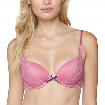 Palmers Damen Romantic Lace Push-up BH, Rosa