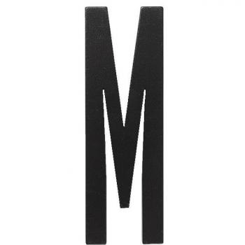 Estilo Negro: Letras y Números en Madera – Uno