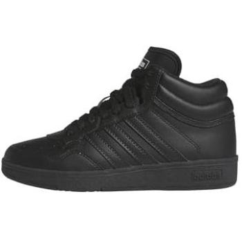 Adidas Hoops 4.0 Junior Mid Shoes – Core Black & Cloud White (UK Size 4)