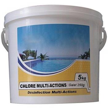 Chlore Lent Galet 250 g, 5 kg – NMP Multi‑Actions